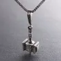 Серебряный кулон Молот Тора 218 Оникс
