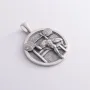 Серебряный кулон Спортсмен со штангой 133216 Оникс