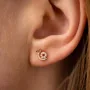 Золотые серьги - пусеты Улитки с бриллиантами 317262421 Оникс