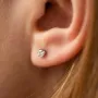 Золотые серьги - пусеты с бриллиантами 331611121 Оникс