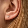 Золотые серьги - пусеты с бриллиантами 331611121 Оникс