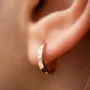Золотые серьги - кольца с бриллиантами 310842421 Оникс