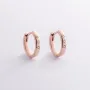 Золотые серьги - кольца с бриллиантами 310842421 Оникс