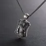 Мужской серебряный кулон Воин 378 Оникс