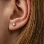 Золотые серьги - пусеты 2 в 1 с бриллиантами 3331981121 Оникс
