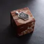 Серебряный кулон Волк воет на луну 376 Оникс