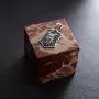 Серебряный кулон Волк воет на луну 376 Оникс