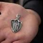 Серебряный кулон Архангел Гавриил 133223 Оникс