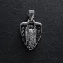 Серебряный кулон Архангел Гавриил 133223 Оникс