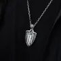 Серебряный кулон Архангел Гавриил 133223 Оникс
