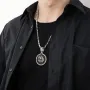 Серебряный кулон Медведь с эбеновым деревом и фианитами 947 Оникс