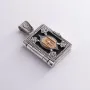 Серебряный кулон Коран с эбеновым деревом 941 Оникс