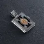 Серебряный кулон Коран с эбеновым деревом 941 Оникс
