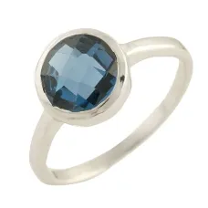 Серебряное кольцо SilverBreeze с топазом Лондон Блю 1.807ct (0567839) 17.5 Серебряное кольцо SilverBreeze с топазом Лондон Блю 1.807ct (0567839) 17.5