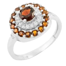 Серебряное кольцо SilverBreeze с натуральным гранатом 1.492ct (0927473) 17 Серебряное кольцо SilverBreeze с натуральным гранатом 1.492ct (0927473) 17