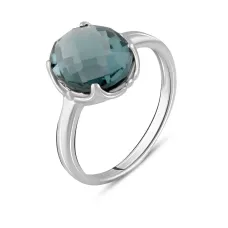 Серебряное кольцо SilverBreeze с топазом Лондон Блю 4.05ct (1655276) 17.5 Серебряное кольцо SilverBreeze с топазом Лондон Блю 4.05ct (1655276) 17.5