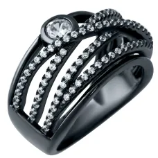 Серебряное кольцо SilverBreeze с фианитами (1906002) 16 Серебряное кольцо SilverBreeze с фианитами (1906002) 16