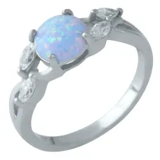 Серебряное кольцо SilverBreeze с опалом 0.675ct (1960370) 18 Серебряное кольцо SilverBreeze с опалом 0.675ct (1960370) 18