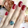 Серебряное кольцо SilverBreeze с топазом Лондон Блю 2.967ct (1990193) 18