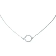 Серебряное колье SilverBreeze с фианитами (2022213) 450-500