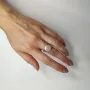 Серебряное кольцо SilverBreeze с натуральным жемчугом барочным (2041955) 18