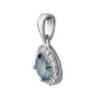 Серебряная подвеска SilverBreeze с мистик топазом 0.883ct (2049128)