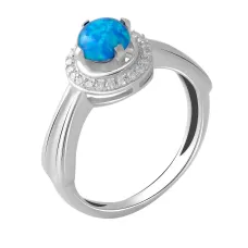 Серебряное кольцо SilverBreeze с опалом 0.65ct (2050681) 17.5 Серебряное кольцо SilverBreeze с опалом 0.65ct (2050681) 17.5