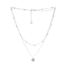 Серебряное колье SilverBreeze без камней (2052999) 450-500