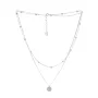 Серебряное колье SilverBreeze без камней (2052999) 450-500