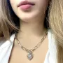Серебряное колье SilverBreeze без камней (2063995) 470