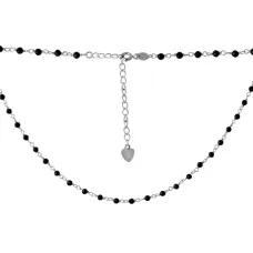 Серебряное колье SilverBreeze с натуральным шпинелью (2069379) 400-450