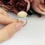 Серебряное кольцо SilverBreeze с натуральным перламутром (2082873) 17.5
