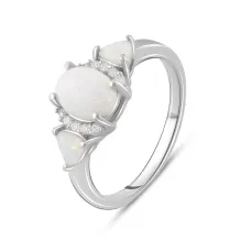 Серебряное кольцо SilverBreeze с опалом 0.508ct (2085133) 17.5 Серебряное кольцо SilverBreeze с опалом 0.508ct (2085133) 17.5