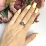 Серебряное кольцо SilverBreeze с аметрином nano 1.7ct (2088394) 17.5