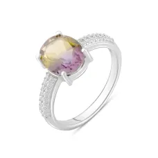 Серебряное кольцо SilverBreeze с аметрином nano 2.559ct (2088448) 18.5 Серебряное кольцо SilverBreeze с аметрином nano 2.559ct (2088448) 18.5
