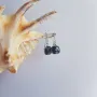 Серебряные серьги SilverBreeze с натуральным ониксом (2092773)