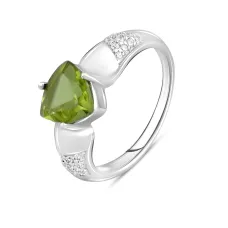 Серебряное кольцо SilverBreeze с Султанит султанитом 1.88ct фианитами (2096344) 17.5 Серебряное кольцо SilverBreeze с Султанит султанитом 1.88ct фианитами (2096344) 17.5
