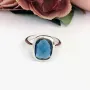 Серебряное кольцо SilverBreeze с топазом Лондон Блю 4.866ct (2096580) 17.5