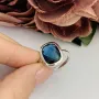 Серебряное кольцо SilverBreeze с топазом Лондон Блю 4.866ct (2096580) 17.5