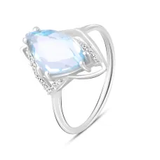 Серебряное кольцо SilverBreeze с натуральным топазом 3.943ct (2097143) 18 Серебряное кольцо SilverBreeze с натуральным топазом 3.943ct (2097143) 18
