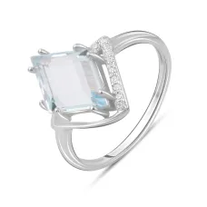Серебряное кольцо SilverBreeze с натуральным топазом 3.543ct (2097228) 18.5 Серебряное кольцо SilverBreeze с натуральным топазом 3.543ct (2097228) 18.5