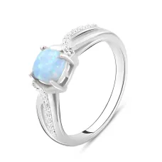 Серебряное кольцо SilverBreeze с опалом 0.373ct (2097457) 17 Серебряное кольцо SilverBreeze с опалом 0.373ct (2097457) 17
