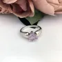 Серебряное кольцо SilverBreeze с натуральным аметистом 1.458ct (2098614) 17.5