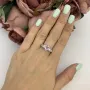 Серебряное кольцо SilverBreeze с натуральным аметистом 1.458ct (2098614) 17.5