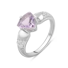 Серебряное кольцо SilverBreeze с натуральным аметистом 1.458ct (2098614) 17.5 Серебряное кольцо SilverBreeze с натуральным аметистом 1.458ct (2098614) 17.5
