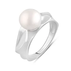 Серебряное кольцо SilverBreeze с натуральным жемчугом барочным (2098713) 18 Серебряное кольцо SilverBreeze с натуральным жемчугом барочным (2098713) 18