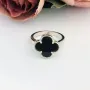 Серебряное кольцо SilverBreeze с натуральным ониксом (2098911) 16.5