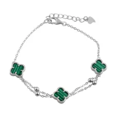 Серебряный браслет SilverBreeze с малахитом (2098942) 17-20 Серебряный браслет SilverBreeze с малахитом (2098942) 17-20