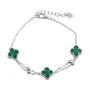 Серебряный браслет SilverBreeze с малахитом (2098942) 17-20