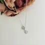 Серебряное колье SilverBreeze с фианитами (2101130) 400-450